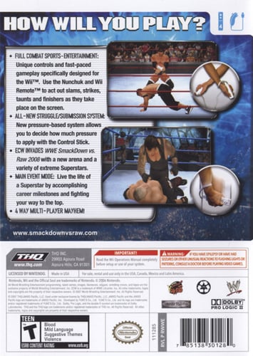 WWE Smackdown vs Raw 2008 (NTSC)