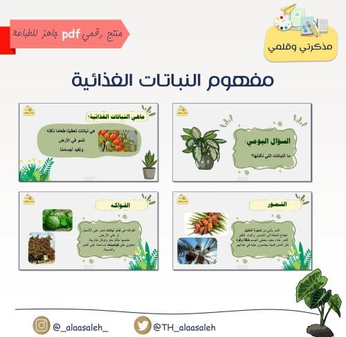 PDF مفهوم النباتات الغذائية