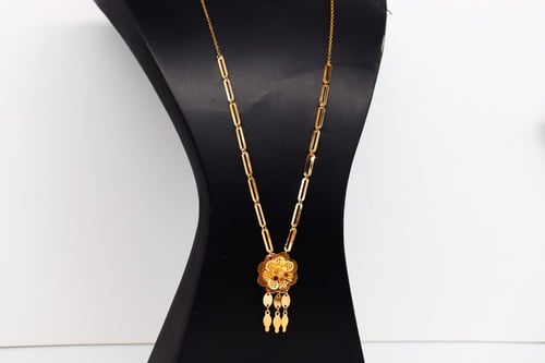 سبحة ذهب تصميم الوردة عيار 21