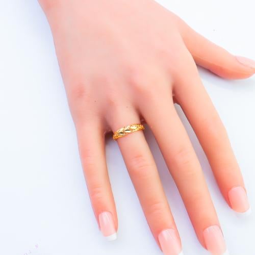 خاتم ذهب غصن الزيتون عيار 21