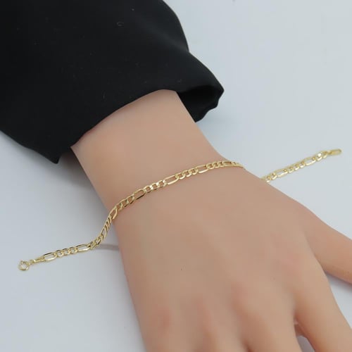 سوارة ذهب الجنزير رفيعة عيار 18 وزن 1.22 جرام