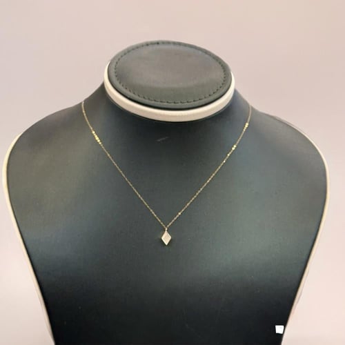 سلسال ذهب تصميم الماسي نواعم عيار 18 وزن 0.4 جرام