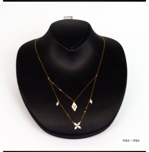 سلسال ذهب دورين تصميم الماسي عيار 18 وزن 1.1 جرام