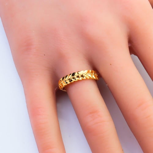 خاتم ذهب غصن الزيتون عيار 21