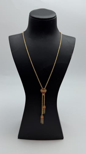 سبحة ذهب بتصميم المبروم عيار 21