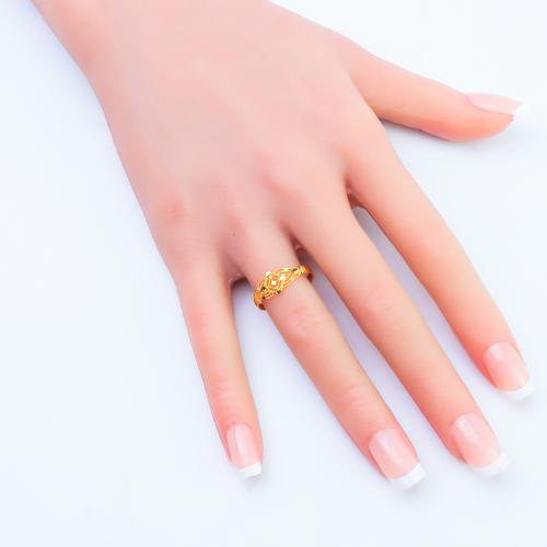 خاتم ذهب عيار 21 وزن 1.07 جرام