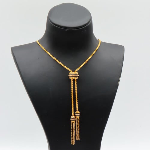 سبحة ذهب تصميم تعليقة كرة السحب المتحركة عيار 21 و...