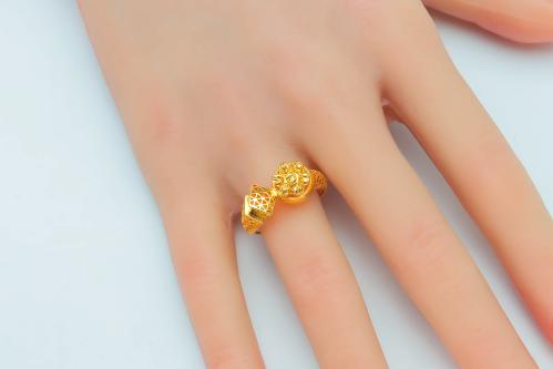 خاتم ذهب عيار 21