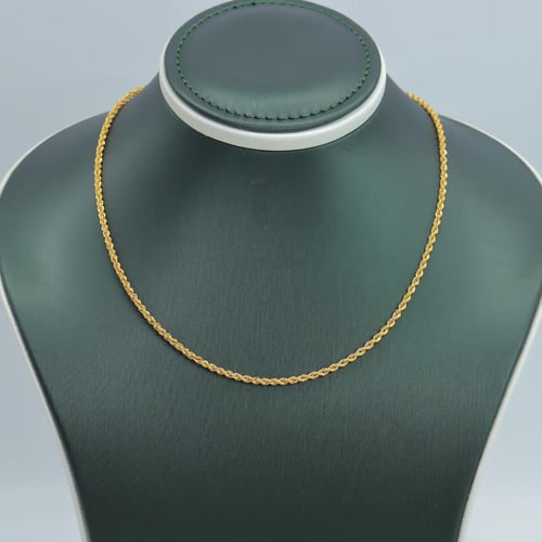 عقد ذهب المبروم عيار 21 وزن 2.6 جرام