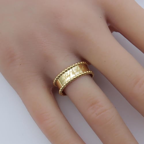 دبله فان كليف ذهب عريضه عيار 18