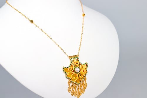 عقد ذهب بحريني عيار 21