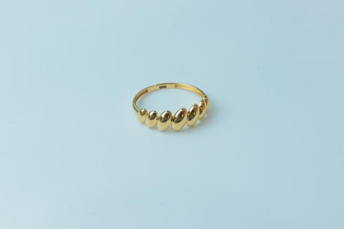 خاتم ذهب امواج عيار 18