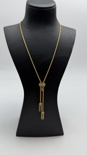 سبحة ذهب بتصميم المبروم عيار 21