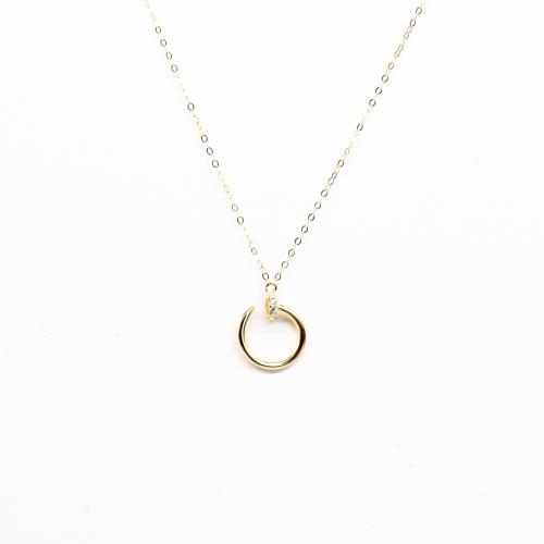 سلسال كارتير ذهب تصميم المسمار نواعم عيار 18 وزن 0...