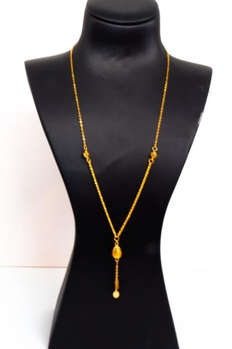 قلادة سبحة ذهب عيار 21 لأطلالة فريدة الوزن 2.9 جرا...