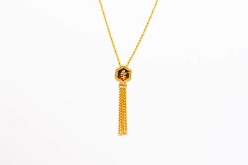 سلسلة سبحة ذهب عيار 21 مبروم بتصميم وردة - وزن 6.6...