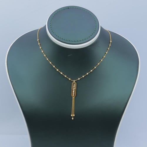 سلسال ذهب عيار 21 اللمسة المتدلية وزن 4.6 جرام