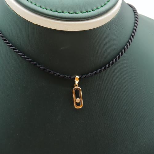 تعليقة ذهب عيار 18 إطار النعومة بوزن 0.15 جرام - ت...