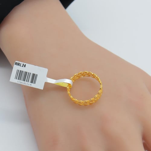 دبلة ذهب عيار 21 وزن 1.4جرام