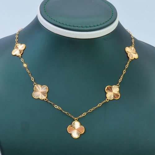 عقد فان كليف ذهب الخمس وردات وزن 4.5 جرام