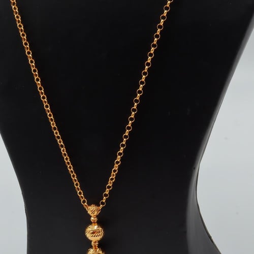 سبحة ذهب الببلز عيار 21 بتصميم التعليقة المتحركة و...