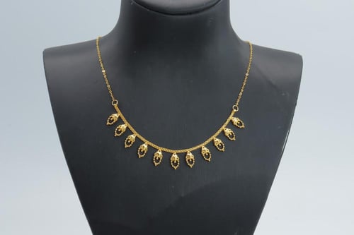 عقد ذهب الياسمنة عيار 21 وزن 3.23 جرام