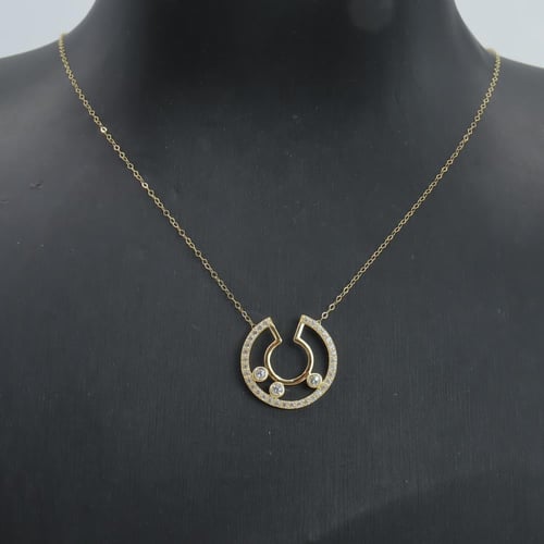 سلسال ذهب تصميم الماسي عيار 18 وزن 1.06 جرام