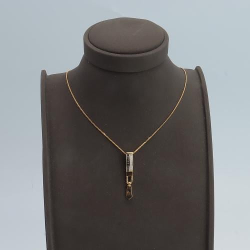 عقد ذهب البوشرون عيار 21 وزن 3.28 جرام