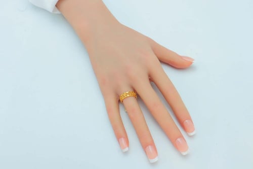 دبلة ذهب السنبلة عيار 21