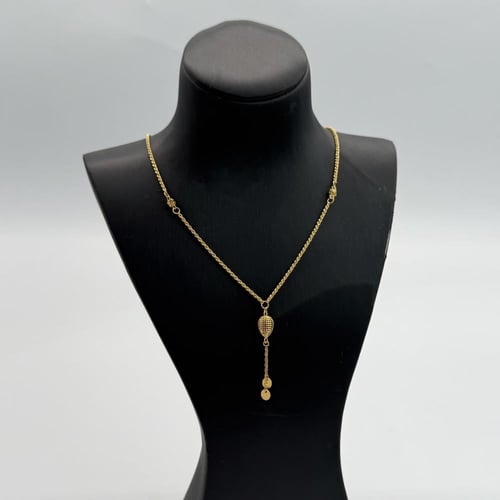 سبحة ذهب تصميم المبروم عيار 21 وزن 3.4 جرام