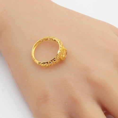 خاتم ذهب عيار 21