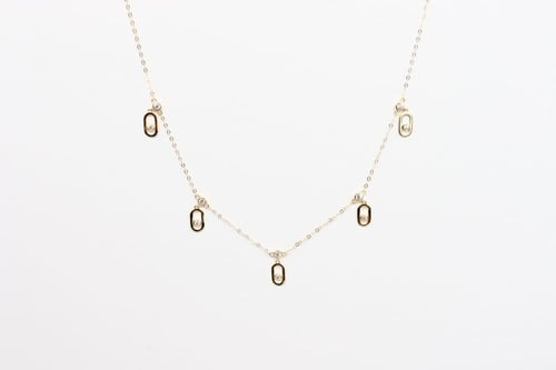 عقد تشوكر ذهب المسيكاء عيار 18 وزن 1.1 جرام