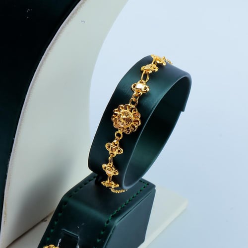 طقم ذهب كرسي جابر عيار 21 وزن 12.8 جرام