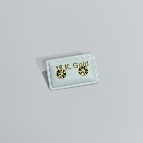 حلق ذهب طبي عيار 18 مدور وزن 0.3 جرام - آمن على ال...