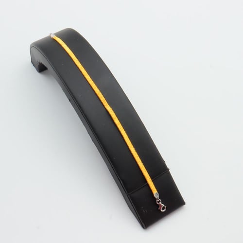 عقد واسوارة ذهب عيار 21 بتصميم الحرير يلبس بوجهين...