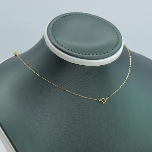 عقد ذهب الببلز ثلاثة دور عيار 21 وزن 1.7 جرام