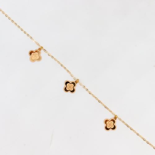 سوارة ذهب تصميم وردة الفان كليف نواعم عيار 18 وزن...