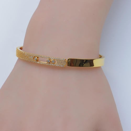 اسوارة ذهب المسيكاء بتصميم ماسي فاخر عيار 21 وزن 8...