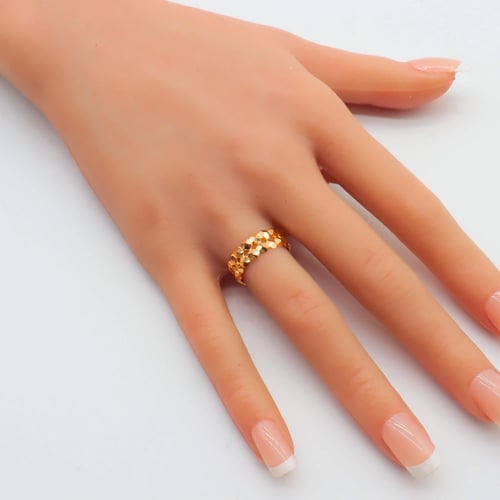 دبلة ذهب حب الرمان عيار 21