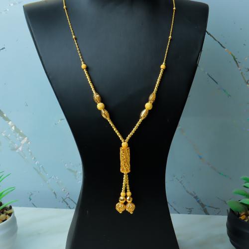 سبحة ذهب المنثورة عيار 21 لأطلالة فاخرة بوزن 13.8...