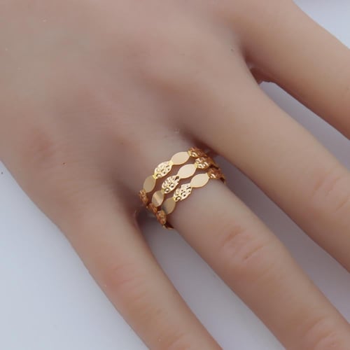 اجمل خاتم مرامي ذهب عيار 21 ناعم وزن 3.9 جرام