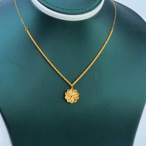 سلسال ذهب الوردة عيار 21 وزن 2.15 جرام