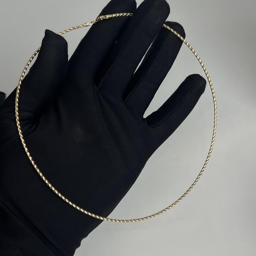 عقد طوق سوبر ايطالي مبروم عيار 18 وزن 3.3 جرام