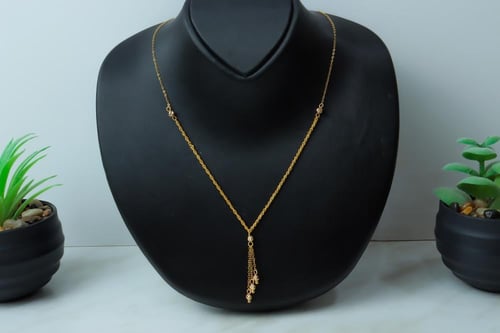 سبحه ذهب نسائي فاخرة عيار 21 صافى وزن 1.8 جرام