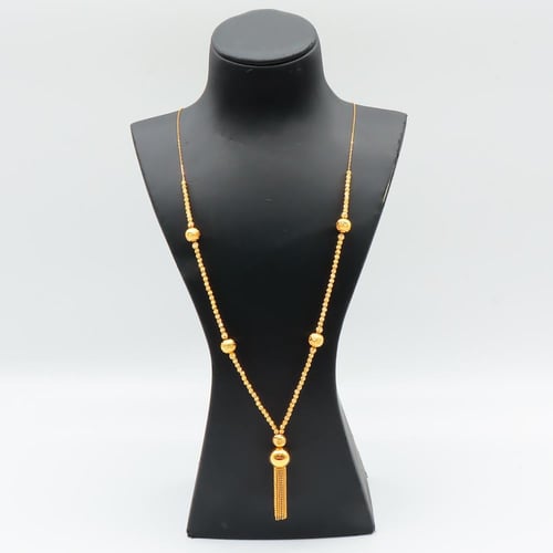 شال ذهب ببلز عيار 21 وزن 12.8 جرام بطابع عصري جذاب