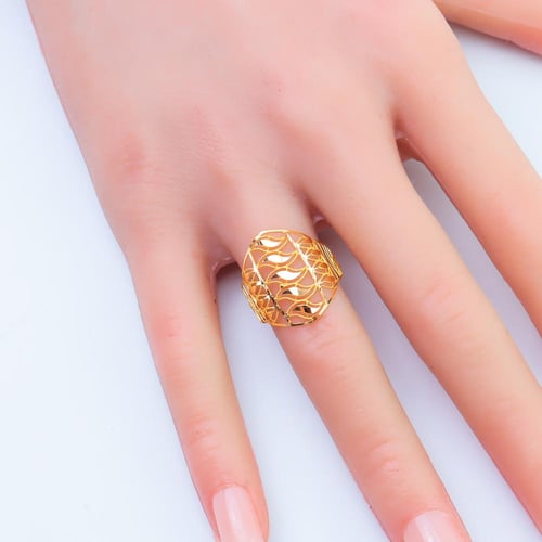 خاتم ذهب عيار 21 وزن 1.4 جرام