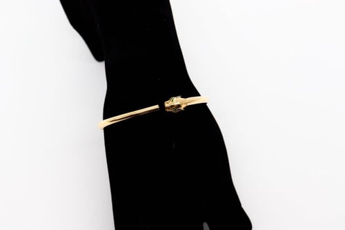 سوارة ذهب البانثر عيار 18 وزن 6.8 جرام