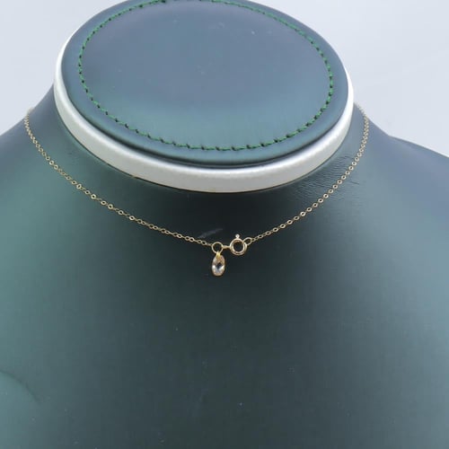 سلسال ذهب سوليتير دورين تصميم الماسي عيار 18 وزن 1...