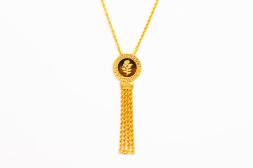 سبحة ذهب المبروم تصميم الوردة الدائري عيار 21 وزن...