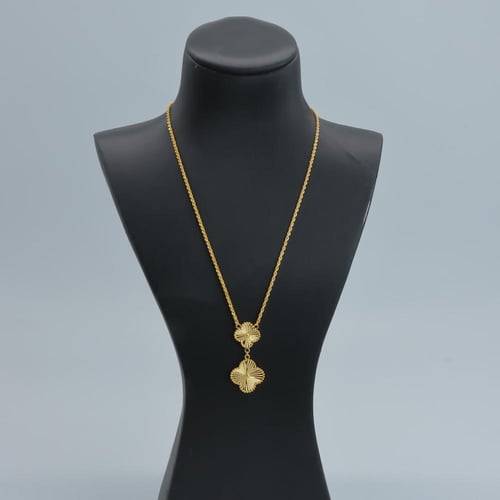 عقد ذهب تصميم الفان كليف عيار 21 وزن 5 جرام